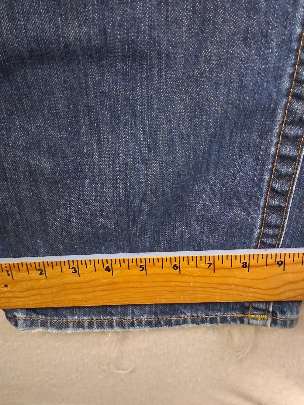 True Religion World Tour Ricky Jeans Mens 36 Distressed Straight Leg Made In USA